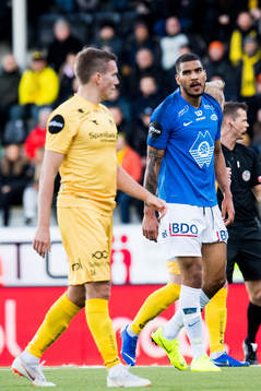 Ohi Omoijuanfo of Molde looks dejected