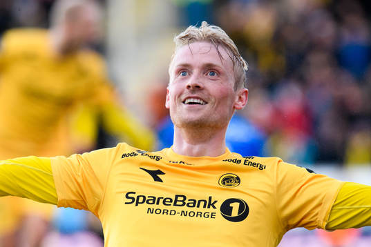 Geir André Herrem of Bodø/Glimt celebrates
