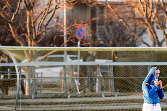 A player of Molde looks dejected