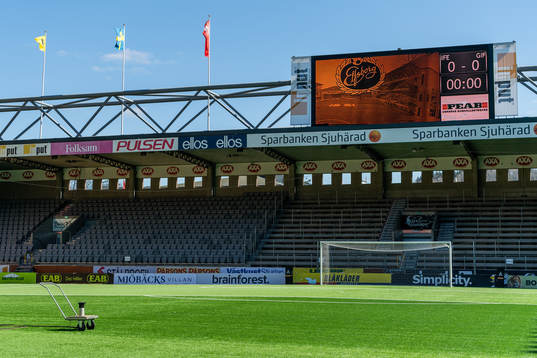 Exteriör av Borås arena