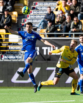 Sundsvalls Juan Jose Ciercoles Sagra och Elfsborgs Per Frick