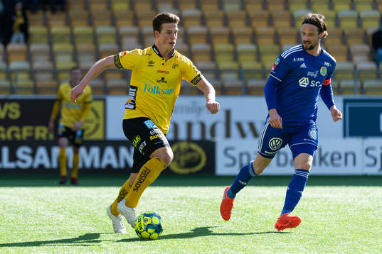 Elfsborgs Per Frick och Sundsvalls Linus Hallenius