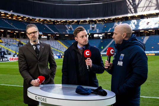 s tränare Rikard Norling, Cmores programledare Axel Pileby