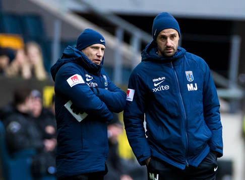 Sirius tränare Henrik Rydström och assisterande tränare