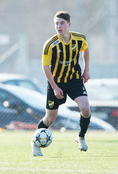 IFK Hässleholms Lucas Persson i matchen i