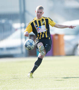 IFK Hässleholms Victor Holmberg i matchen i