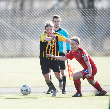 IFK Hässleholms Isak Holmberg i matchen i