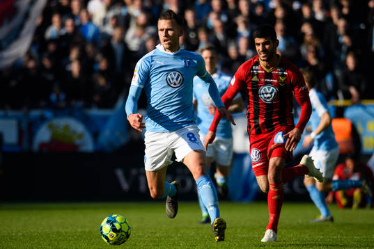 Malmö FFs Arnór Traustason och Östersunds Rewan Amin