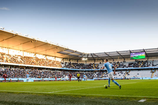 Generell vy över Stadion när Malmö FFs Sören Rieks