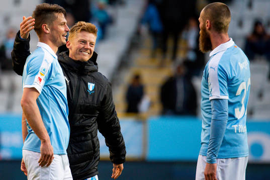 Markus Rosenberg, Anders Christiansen and Jo Inge Berget