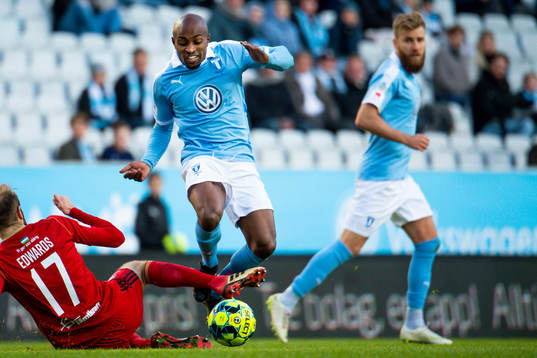 Malmö FFs Fouad Bachirou och Rasmus Bengtsson
