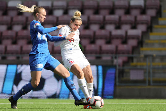 Eskilstunas Matilda Plan och Rosengårds Anja Mittag