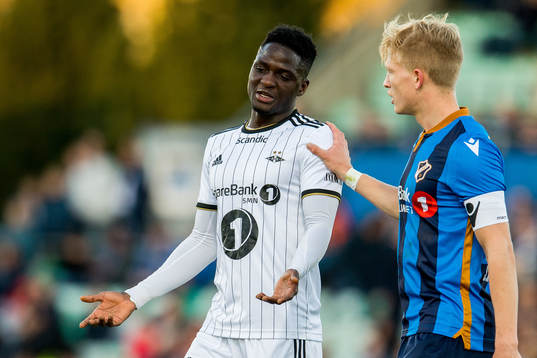Babajide David Akintola of Rosenborg and Andreas