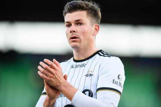 Pål André Helland of Rosenborg looks dejected