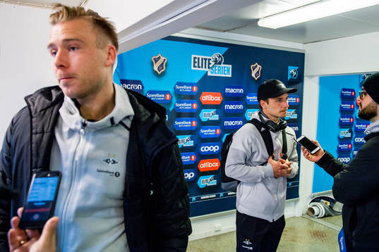 Alexander Søderlund and Mike Jensen of Rosenborg