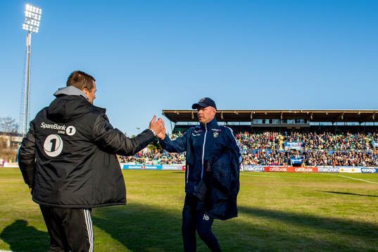 Eirik Horneland, head coach of Rosenborg, and Henning Berg,