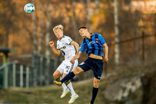 Birger Meling of Rosenborg and Nikolaj Kirk of Stabæk