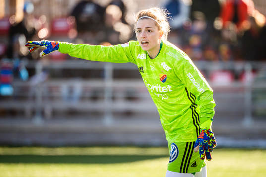 Djurgårdens målvakt Jennifer Pelley