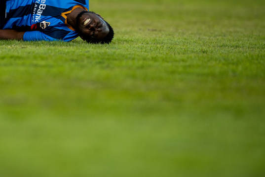 Luc Kassi of Stabæk with an injury