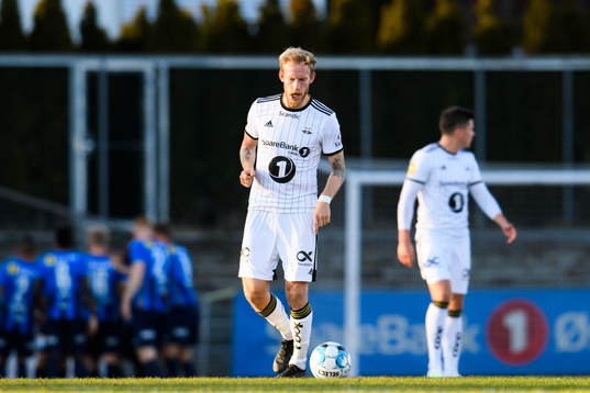 Gjermund Åsen of Rosenborg looks dejected
