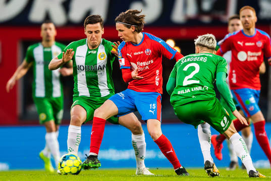 Hammarbys Jeppe Andersen och Helsingborgs Max Svensson