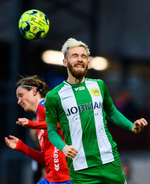 Hammarbys Simon Sandberg och Helsingborgs Max Svensson