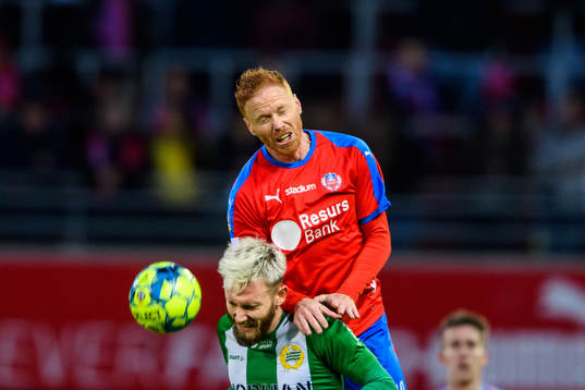 Helsingborgs Alexander Farnerud och Hammarbys Simon Sandberg
