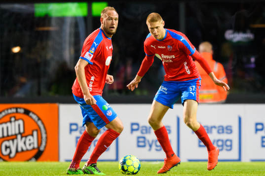Helsingborgs Andreas Granqvist och Markus Holgersson