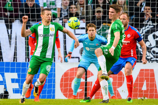 Hammarbys Nikola Djurdjic och Vidar Örn Kjartansson oroar