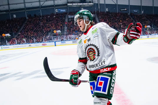 Frölundas Samuel Fagemo jublar