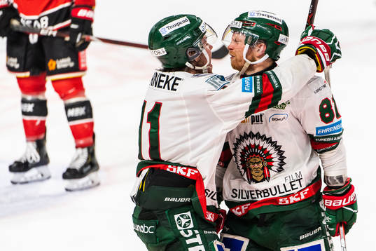 Frölundas Ryan Lasch jublar