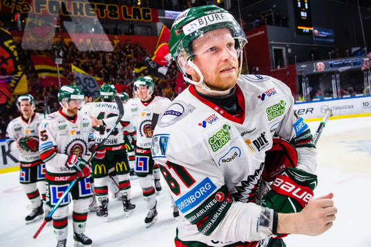 Frölundas Ryan Lasch jublar