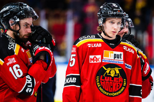 Luleås Niklas Olausson och Carl Mattsson deppar