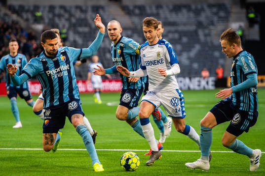 Djurgårdens Erik Berg, Marcus Danielson och Jesper