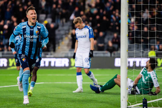 Djurgårdens Fredrik Ulvestad jublar
