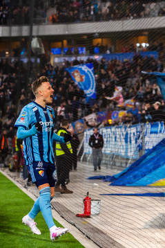 Djurgårdens Fredrik Ulvestad jublar