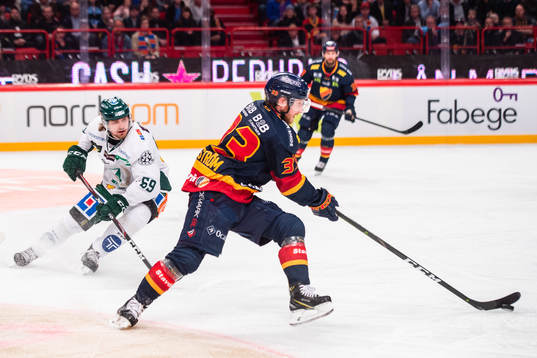 Djurgårdens Linus Hultström och Färjestads Linus