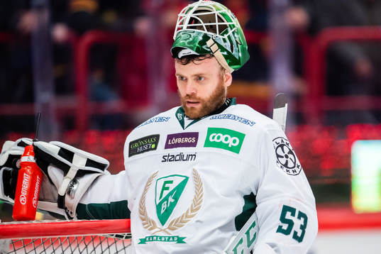 Färjestads målvakt Markus Svensson