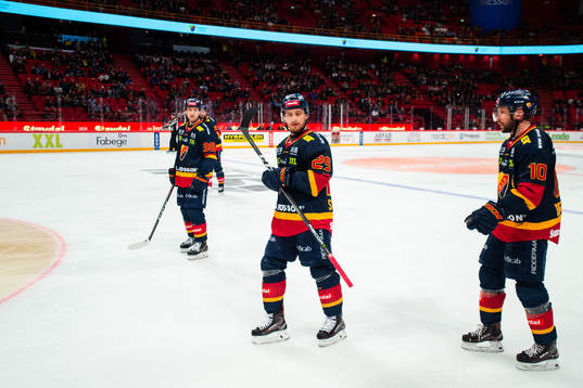 Djurgårdens Sebastian Strandberg och Niclas Bergfors