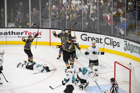 Paul Stastny, Max Pacioretty, Alex Tuch and Mark Stone of