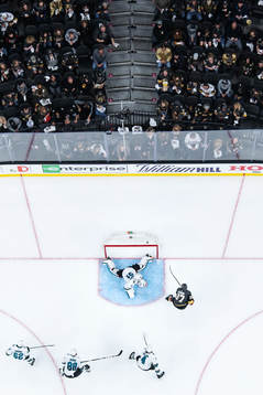 Shea Theodore of Vegas Golden Knights scores 2-0 behind