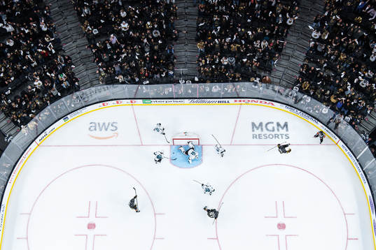 Reilly Smith, Max Pacioretty and Shea Theodore of Vegas