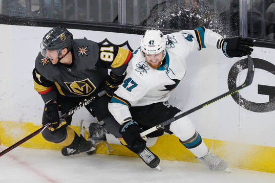 Jonathan Marschessault of Vegas Golden Knights in action