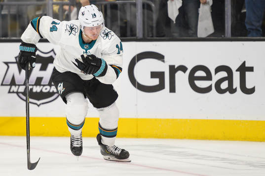 Gustav Nyquist of San Jose Sharks