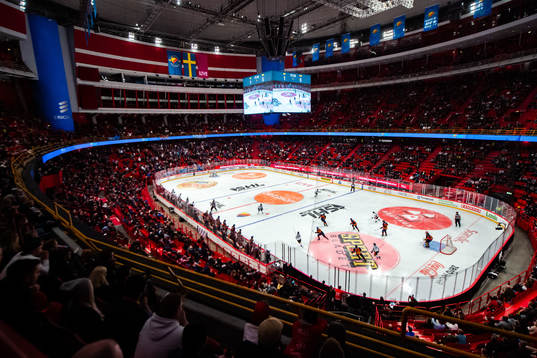 Generell vy över semifinal 6 i SM-slutspelet i ishockey