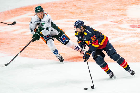 Färjestads Johan Ryno och Dick Axelsson