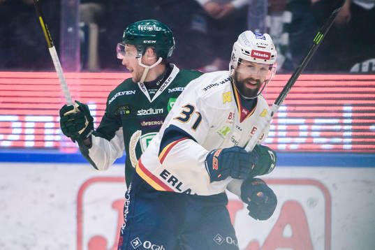 Färjestads Per Åslund och Djurgårdens Dick Axelsson
