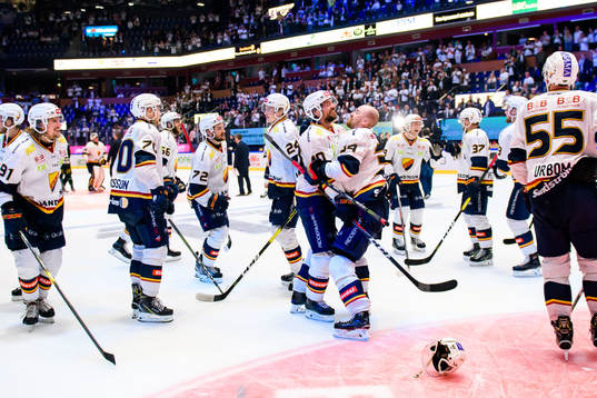 Djurgårdens spelare jublar