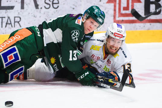Färjestads Daniel Viksten och Djurgårdens Petteri Wirtanen