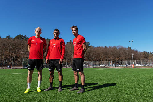 Gustav Ludwigson, Ailton Almeida och Victor Sköld